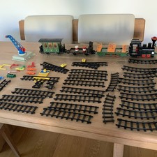 Playmobil Lok Zug Anhänger Schienen Konvolut 80er Jahre
