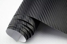 21€/m²  3D Carbon Folie SCHWARZ blasenfrei Autofolie Lackfolie Klebefolie aussen