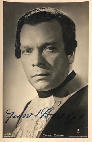 Autogramm ewald balser - autogramm,