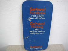 Gewohl Fusskrem Aufsteller Werbung Werbeschilder Holz 50er / 60er Jahre
