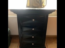 Schwarze Holz Kare Designer Kommode im guten Zustand mit 4 Schubladen VB Husum 