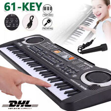 61Tasten Digital Musik Keyboard Kinder Elektronische Tastatur Klavier+Mikrofon