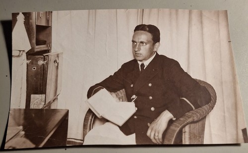 Altes foto vintage offizier - vintage, in