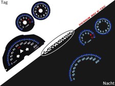 LETRONIX Plasma Tacho Tachoscheiben EL-Dash SMART ForTwo RS 0-200 Km/H #