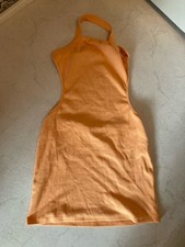 Pre-loved Sexy Minikleid GOI M Orange Rückenfrei