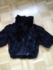 Felljacke Bolero schwarz 100%