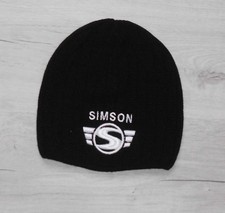 Schwarze Simson Strickmütze