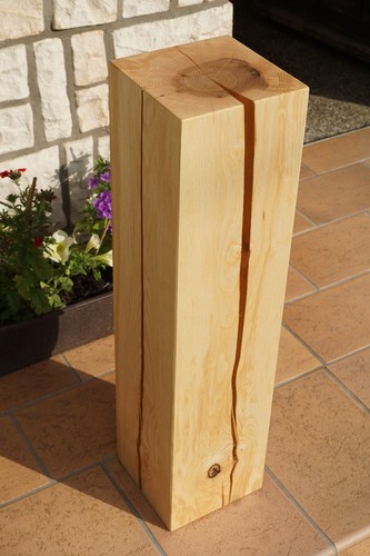 Dekosäule holz esche - dekosäule,