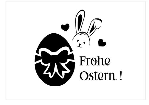 Schablone frohe ostern - schablone, "