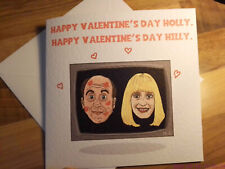 Happy Valentine's Day Holly! Selbstgemachte Valentinstagskarte Roter Zwerg VERSAND MIT VERFOLGUNG
