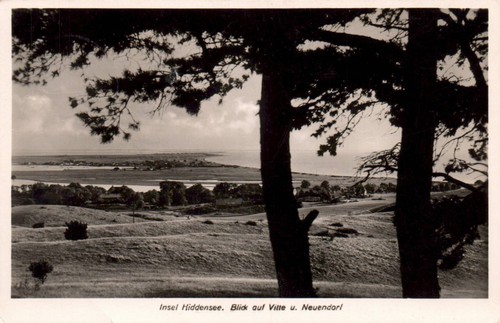 Insel hiddensee blick auf - ak,