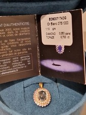 9 k gold topas diamanten