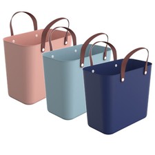 ROTHO 3er Set Einkaufstaschen Multibag 25l ALBULA Tragekorb Korb Einkaufsbox