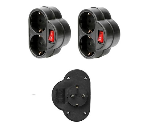 Schuko doppelstecker mit - schuko,