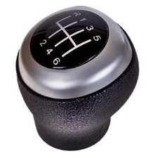 SCHALTKNAUF SCHWARZ SILBER