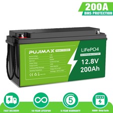 PUJIMAX 12V 200Ah LiFePO4