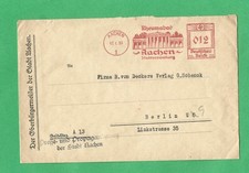 Briefkuvert Der Bürgermeister der Stadt Aachen mit Absenderfreistempel 1935