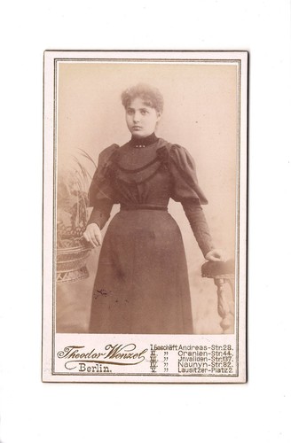 Cdv foto damenportrait feine - damenportrait,