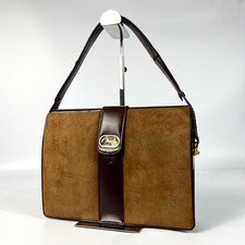 CELINE Carriage Motif Suede