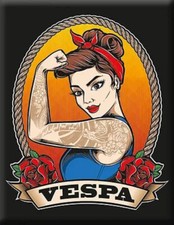Vespa emblem kaskade aufkleber - vespa,