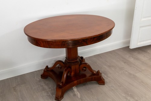 Antiker biedermeier tisch oval - antiker,