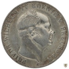 PREUSSEN, 1 Taler, 1855 A, FRIEDRICH WILHELM IV., AKS 76, sehr schön