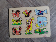 Eichhorn Steckspielzeug Puzzle Holz Zootiere
