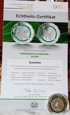 Silber-Gedenkprägung, "Gemäßigte Klimazone - Eiche", Polymer-Prägung