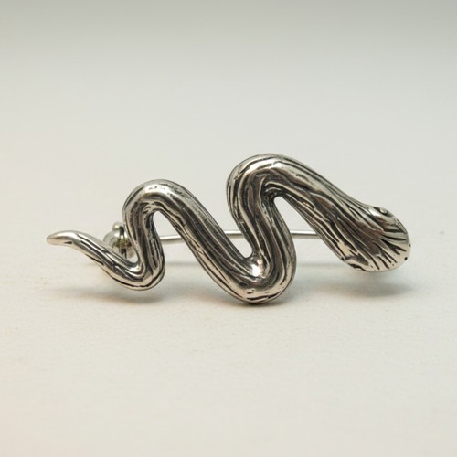 Schlange brosche silber - brosche,
