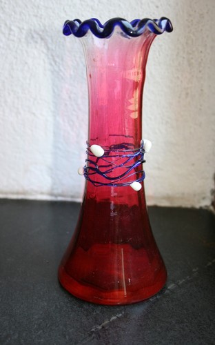 Sehr alte glas vase - alte, glas-vase
