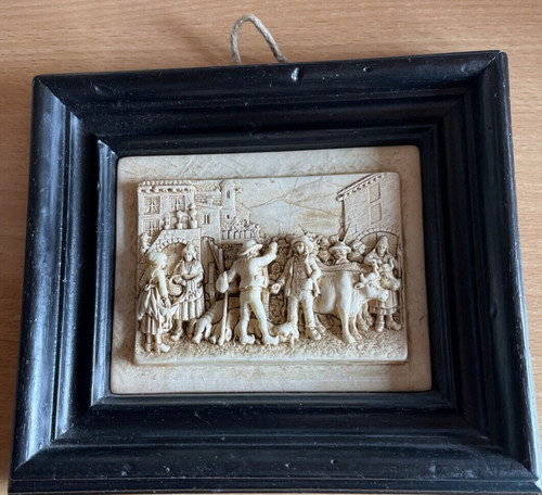Wachs reliefbild handarbeit - wachs-,