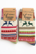 3-6 Paar bunte Wolle Socken