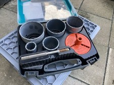 7-teiliges Hohlbohrkronen-Set von Wolfcraft Bohrkranz Lochsäge Dosensenker