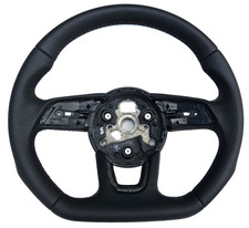 Audi A4 8W S-Line Leder Lenkrad DSG Schaltwippen abgeflacht neu bezogen