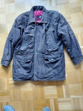 M. FLUES Herren Leder Parka Lederjacke Jacke Gr. 50 braun