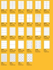 100x A4 Versand Etiketten Klebeetiketten selbstklebend weiß Größe/Menge Wählbar