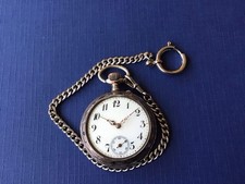 Taschenuhr Silber.Mit Kette