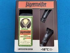 Nagelneu 90. Geburtstag limitierte Jägermeister Flasche Retro Edition Weißglas