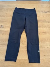 Nike Dri-Fit Leggings, Dreiviertellang, Schwarz, Größe M, Damen