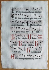Original Post Inkunabel Blatt