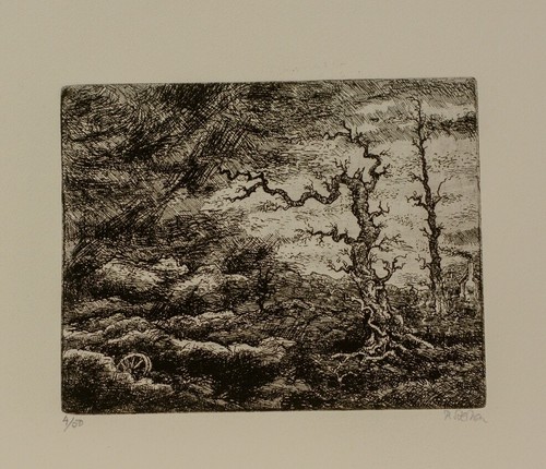 Peter stephan radierung 1975 - stephan, /radierung/1975
