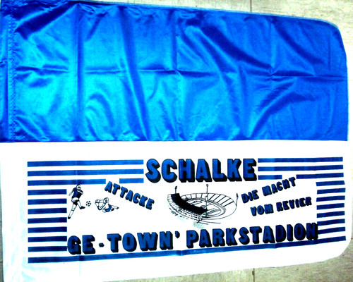 Rarität fahne schalke town - schalke, ge-town