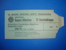 1976 Ticket FC Bayern München