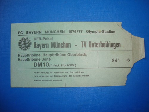 1976 ticket bayern münchen - 1976,