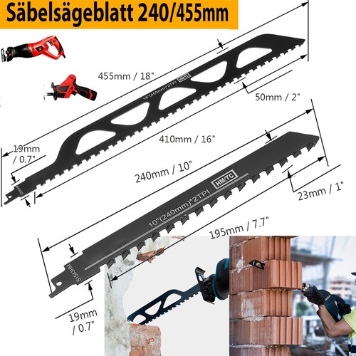 240 455mm säbelsägeblatt - 240,