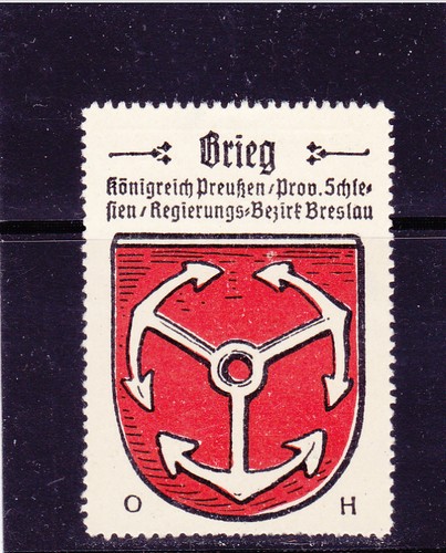 Brieg bei breslau vignette - -,