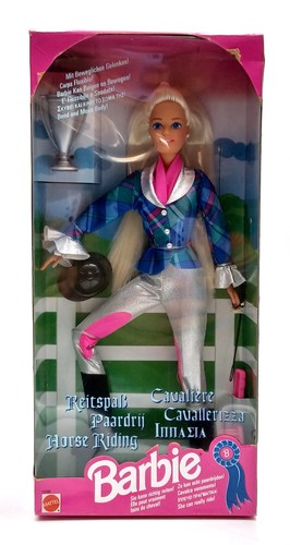 1994 horse riding barbie puppe - riding,