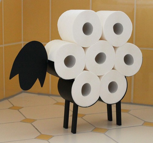 Toilettenpapierhalter schaf - schaf, wc