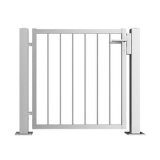 Edelstahl V2A Gartentür