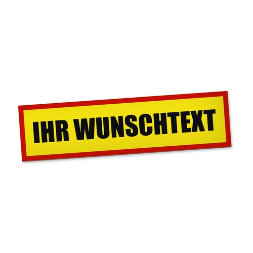 Warnschild wunschtext - warnschild,
